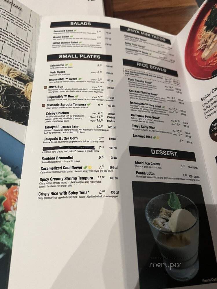 JINYA Ramen Bar - Omaha, NE menu_pic
