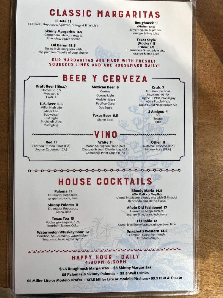 El Jefe - Jacksonville, FL menu_pic