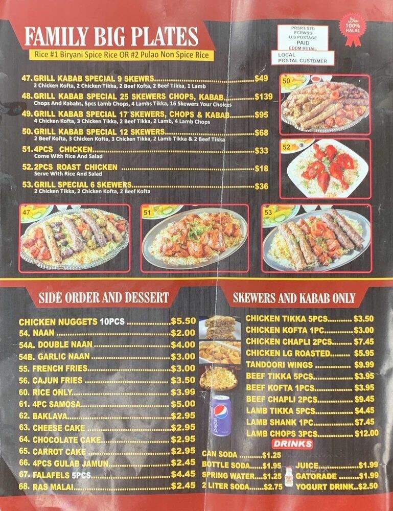 Grill 352 & Kabab - Worcester, MA menu_pic