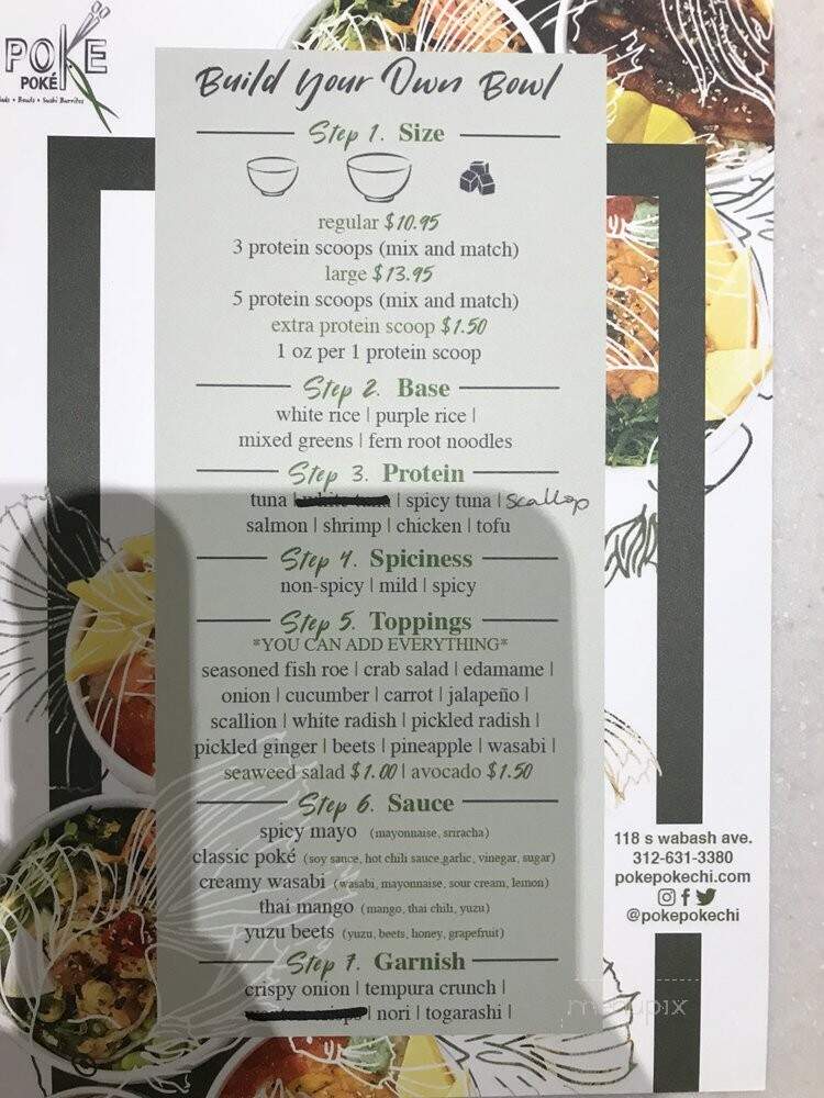 Poke Pok - Chicago, IL menu_pic