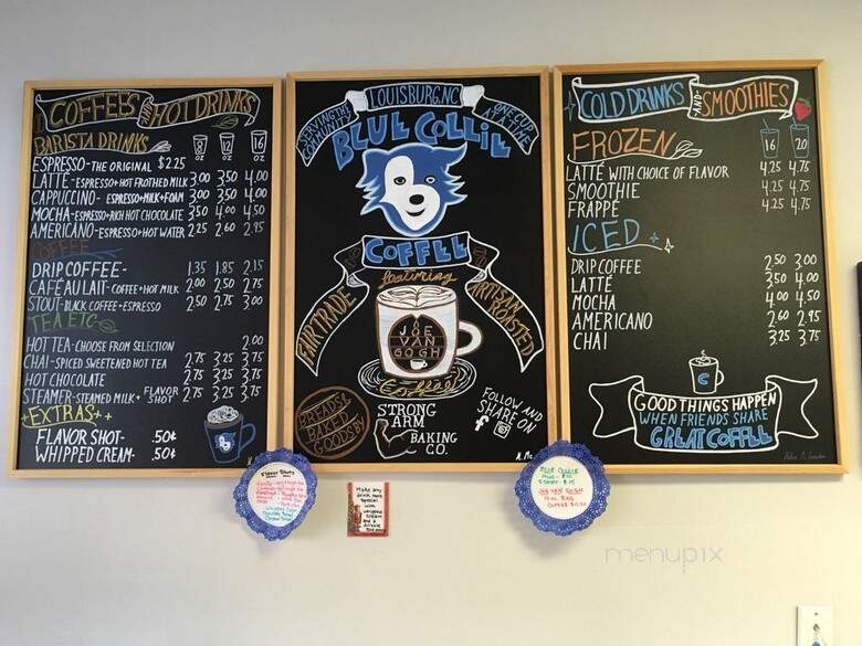 Blue Collie Coffee - Louisburg, NC menu_pic