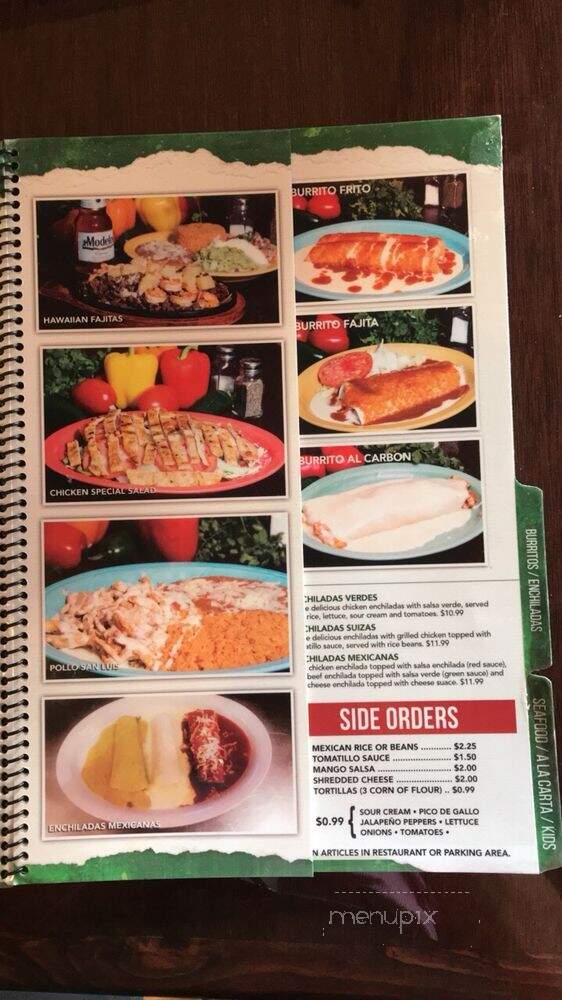 Mi Tierra Mexican Restaurant - Louisville, KY menu_pic