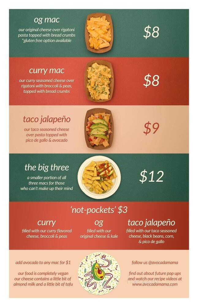 Avocadamama - Los Angeles, CA menu_pic