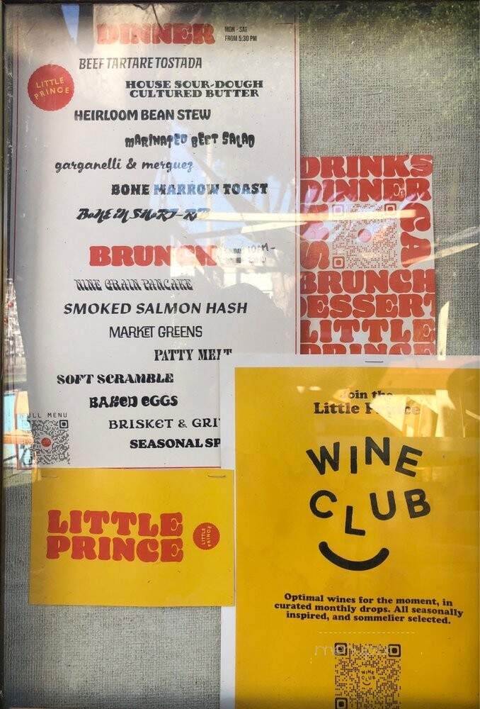 Little Prince - Santa Monica, CA menu_pic
