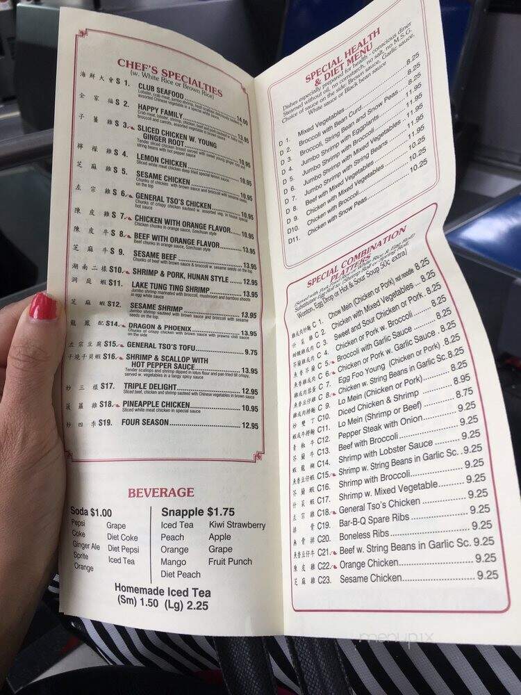Profit Chinese Restaurant II - New York, NY menu_pic