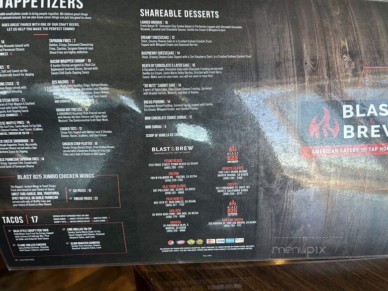 Willow Pismo - Pismo Beach, CA menu_pic