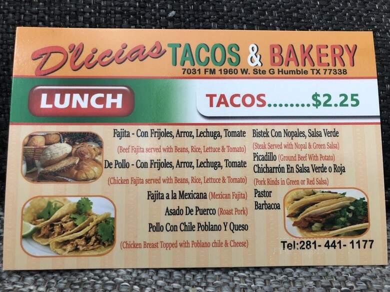 D'licias Tacos & Bakery - Humble, TX