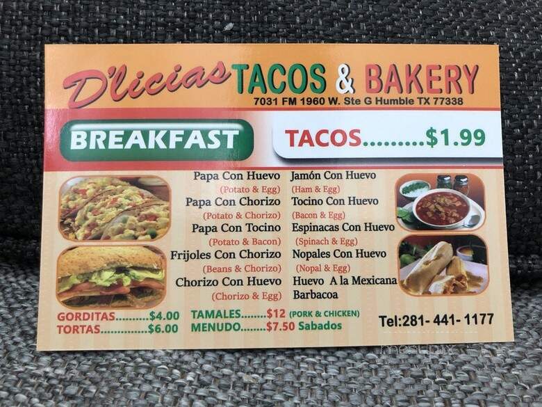 D'licias Tacos & Bakery - Humble, TX