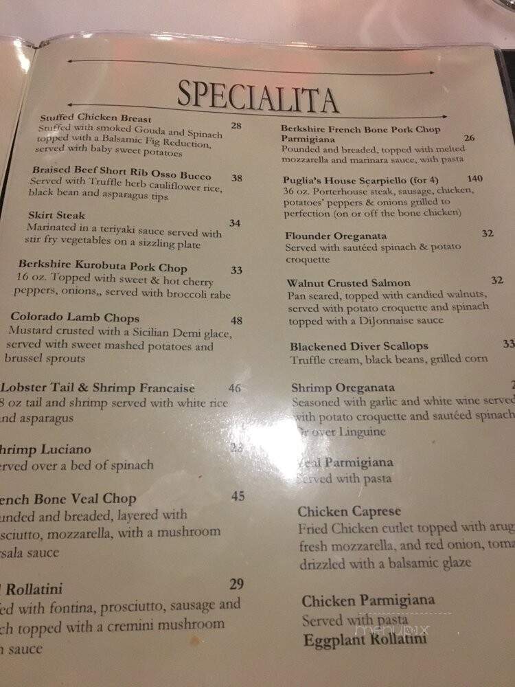 Puglias Italian Steakhouse - Seaford, NY