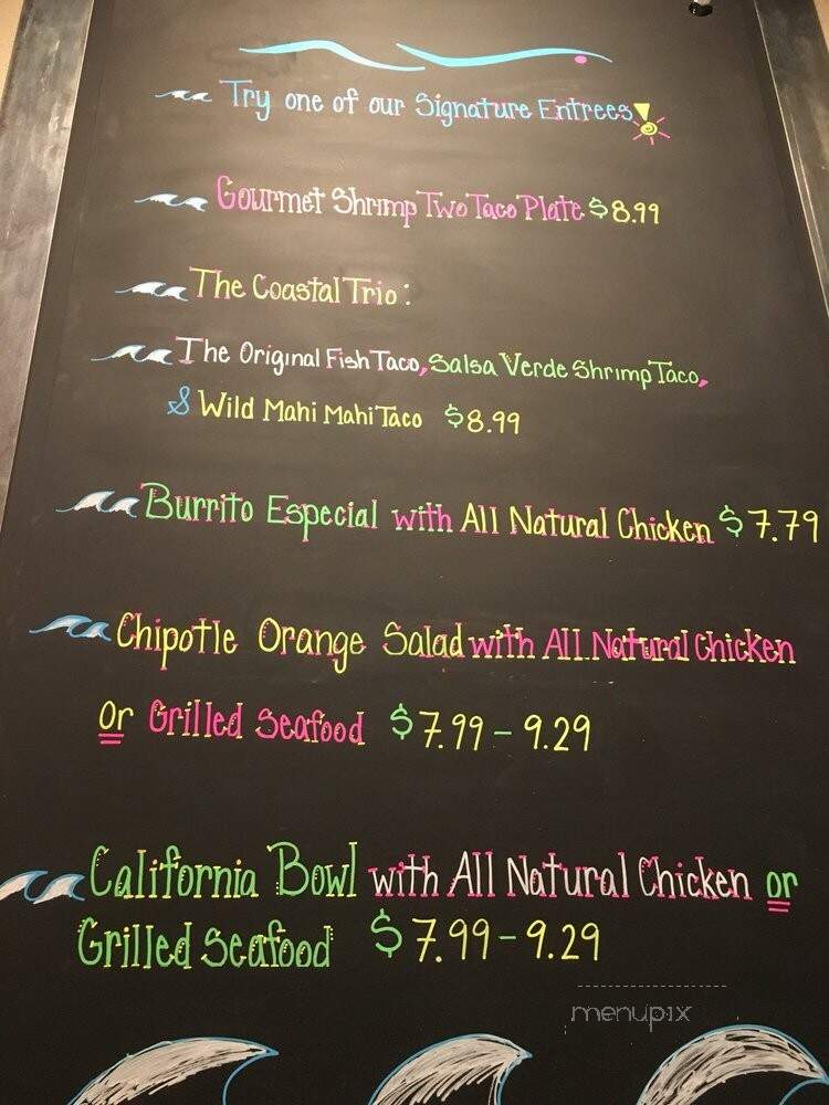 Rubio's Coastal Grill - Las Vegas, NV menu_pic