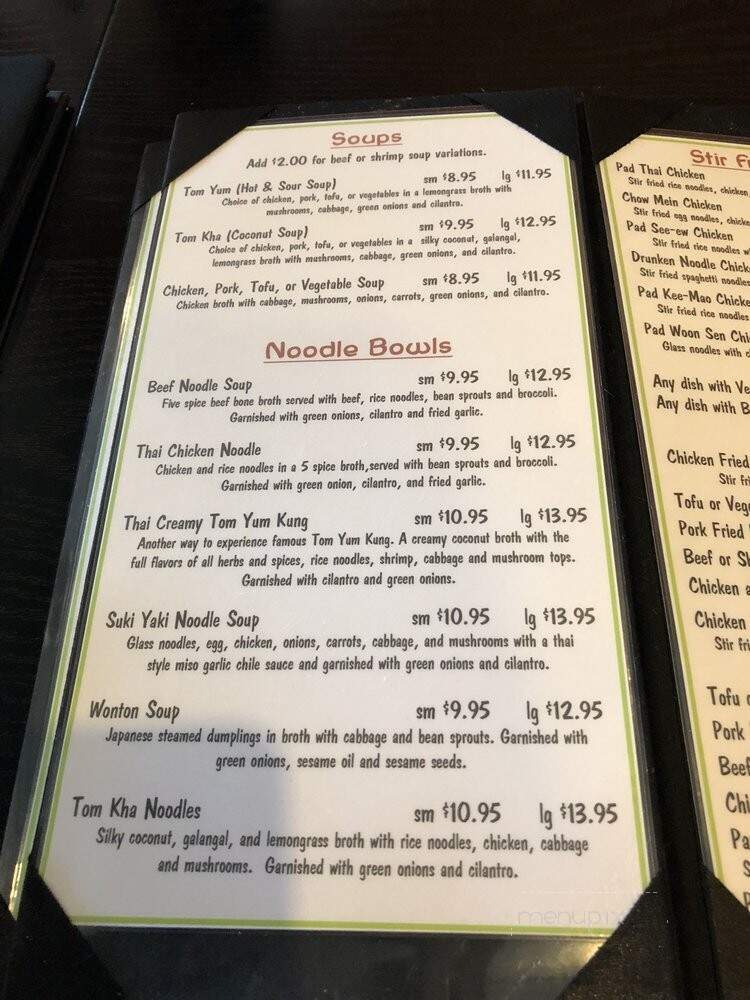 Vida's Thai Food - Homer, AK menu_pic