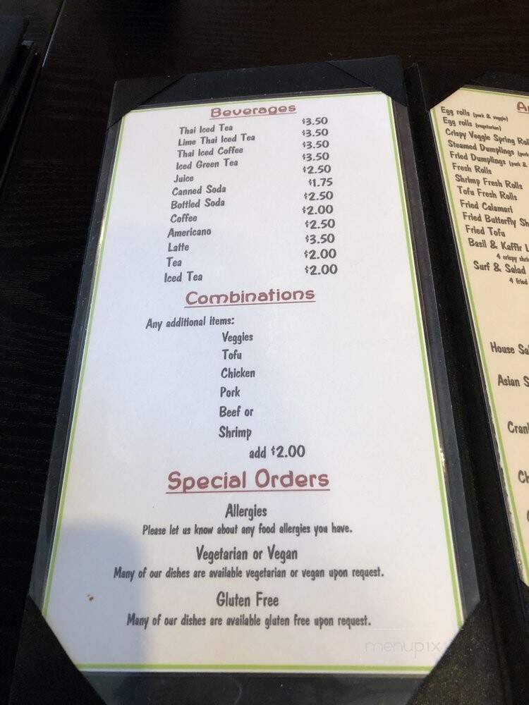 Vida's Thai Food - Homer, AK menu_pic