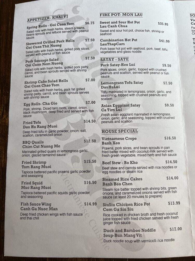 Renton Bistro - Renton, WA menu_pic