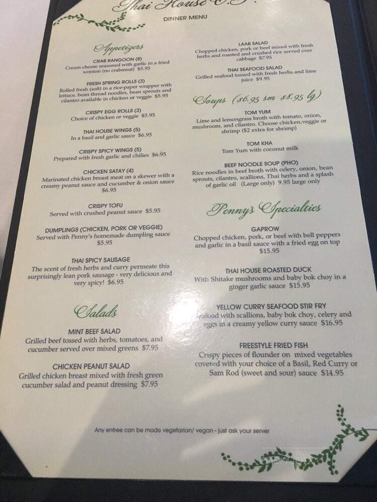Thai House - Overland Park, KS menu_pic