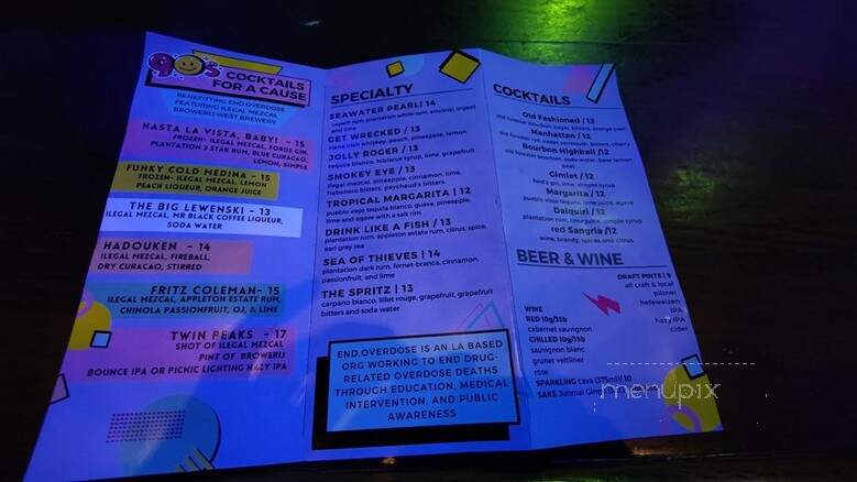 The Mermaid - Los Angeles, CA menu_pic