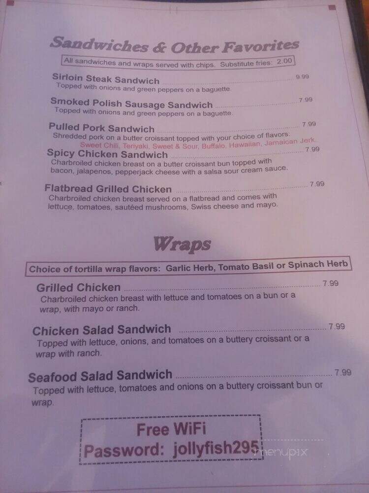 TNT Sports Bar And Grill - Hayward, WI menu_pic