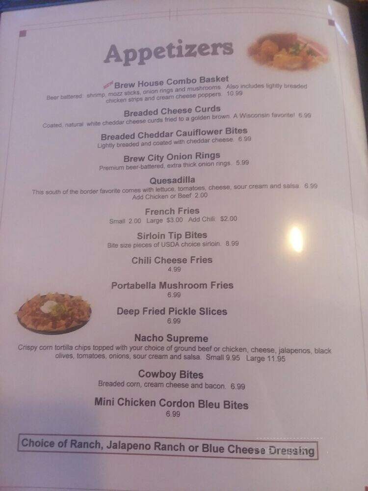 TNT Sports Bar And Grill - Hayward, WI menu_pic