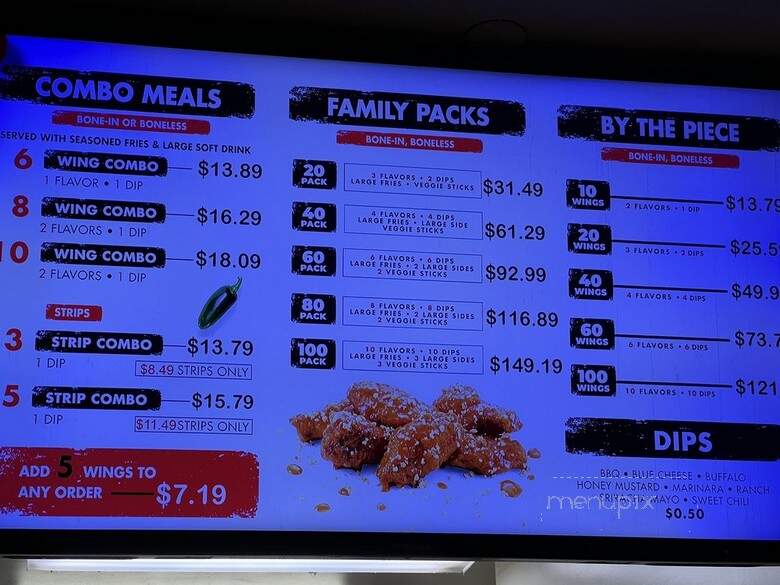 Fire Wings - San Mateo, CA menu_pic