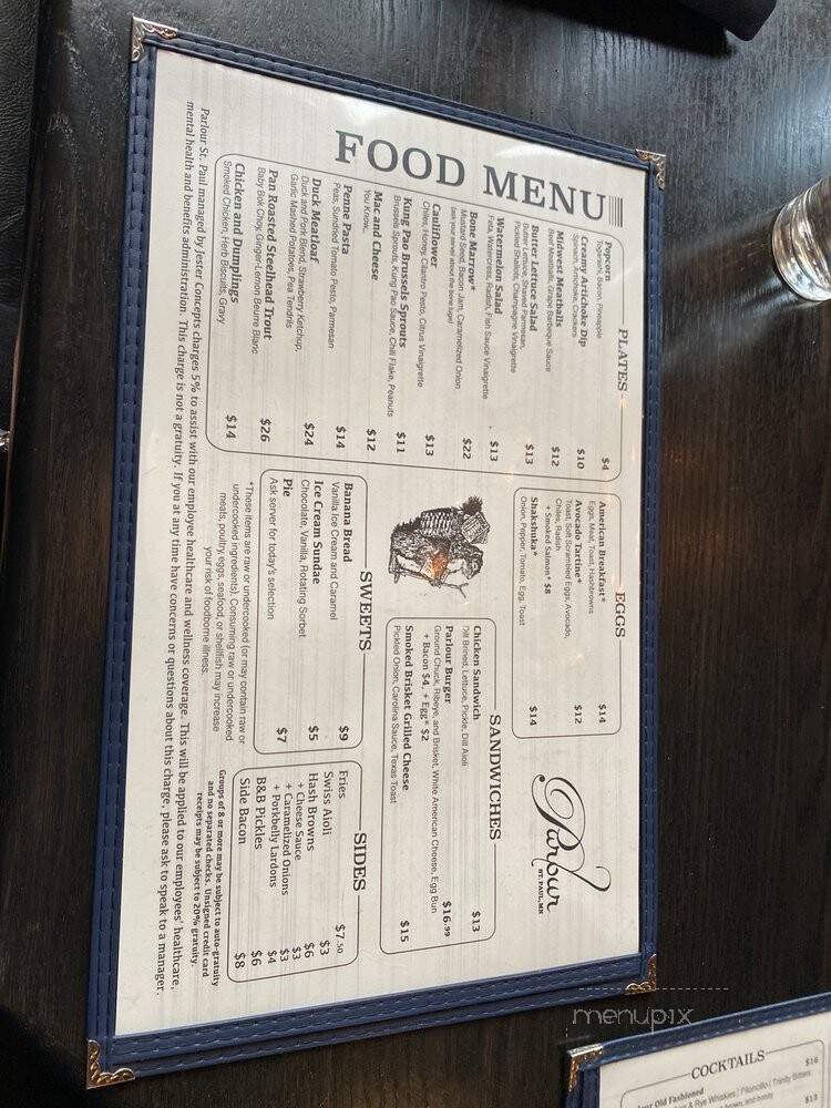 Parlour Bar St. Paul - Saint Paul, MN menu_pic