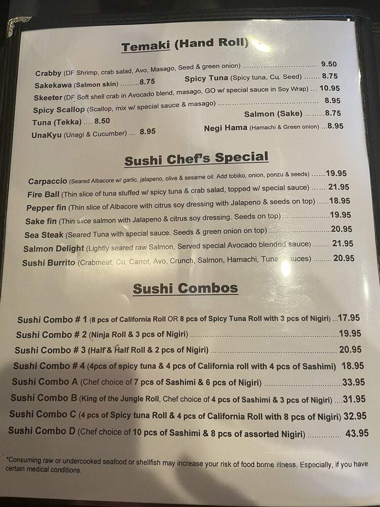 Jang Goon Sushi & Korean BBQ - Elk Grove, CA menu_pic