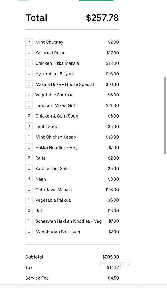 BBQ Nation Indian Grill - High Point, NC menu_pic