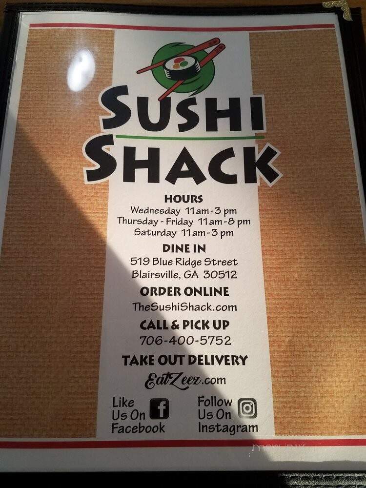The Sushi Shack - Blairsville, GA