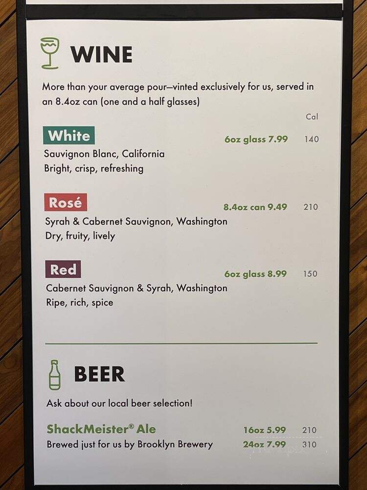 Shake Shack - Aventura, FL menu_pic