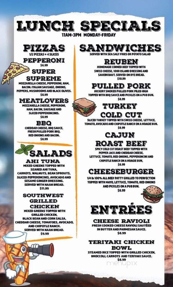 Drafts and Water Crafts - Lynchburg, TN menu_pic