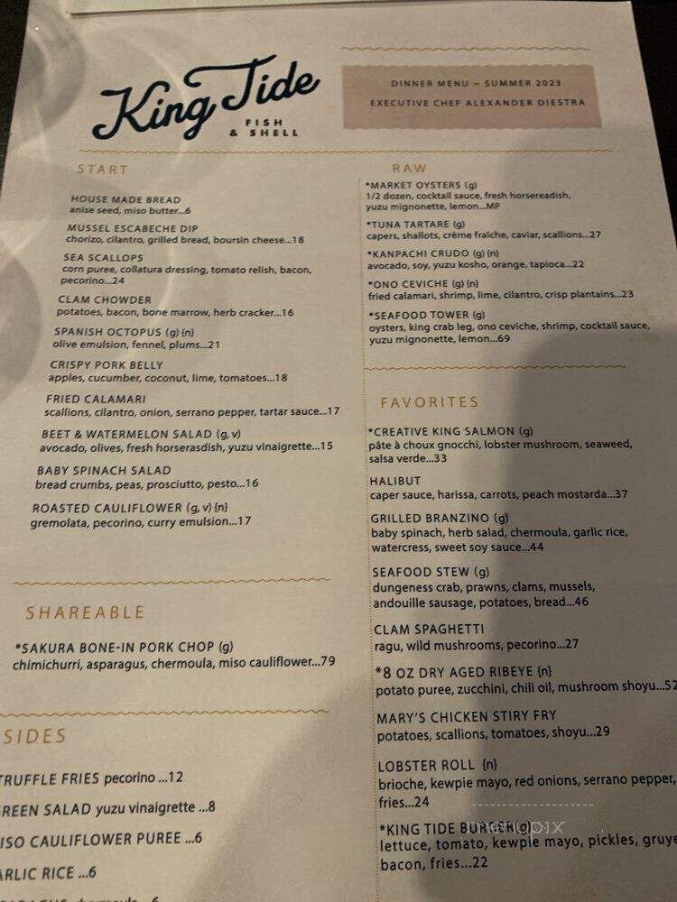 King Tide Fish & Shell - Portland, OR menu_pic