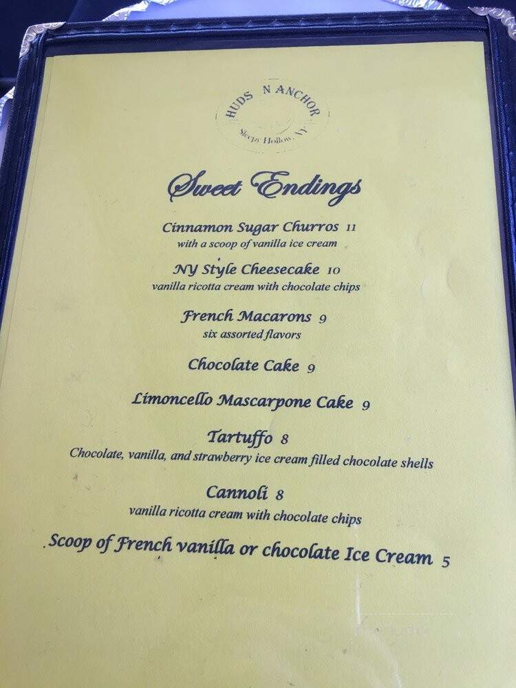 Hudson Anchor Seafood & Grill - Sleepy Hollow, NY menu_pic