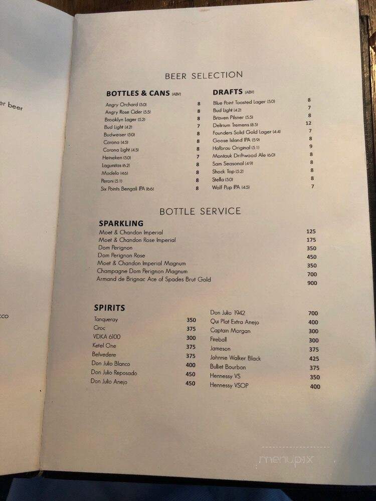 The Ainsworth - New York, NY menu_pic