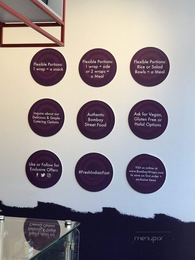 Bombay Wraps - Chicago, IL menu_pic