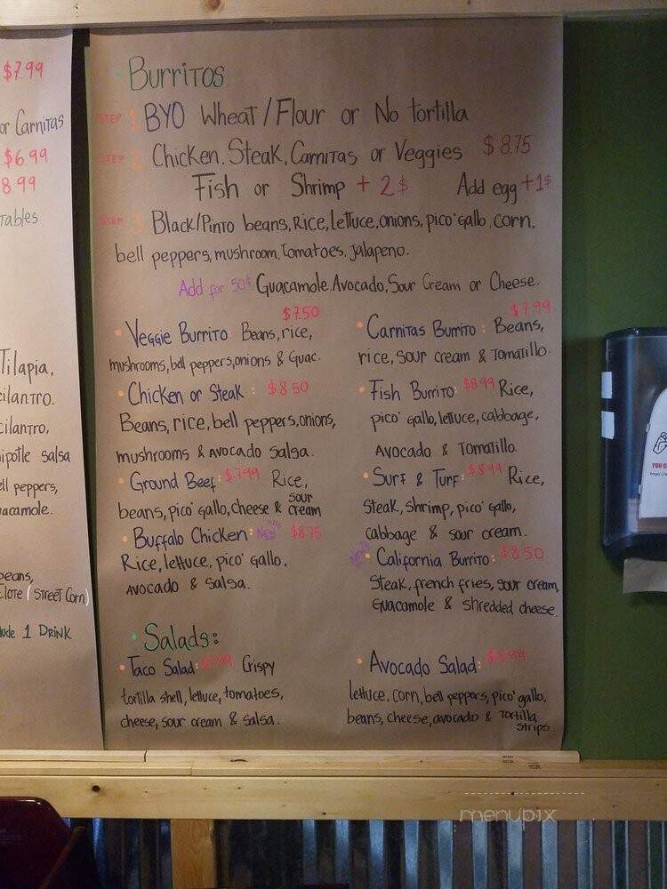 Burrito Hub - Spartanburg, SC menu_pic