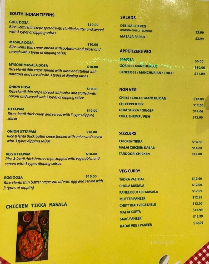 Curry N More - Sevierville, TN menu_pic