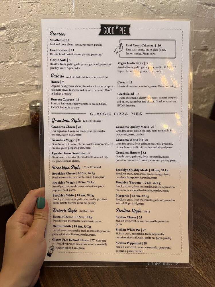Good Pie - Las Vegas, NV menu_pic