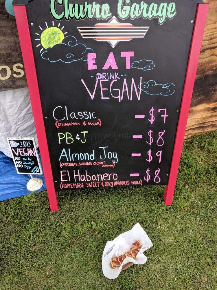 Churro Garage - Monrovia, CA menu_pic