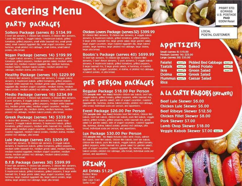 RoobiC's Cafe - Glendale, CA menu_pic