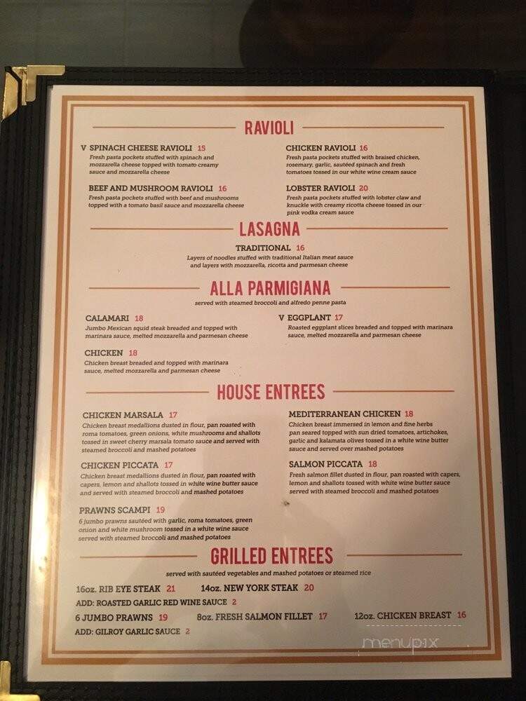 Pasta Mia - Salinas, CA menu_pic