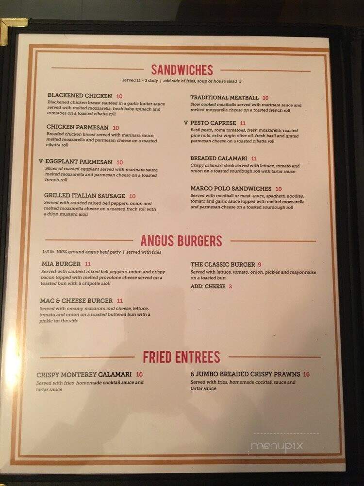 Pasta Mia - Salinas, CA menu_pic