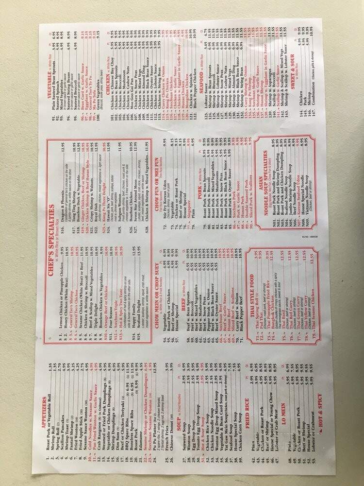 Chenlingarden - Port Jefferson Station, NY menu_pic