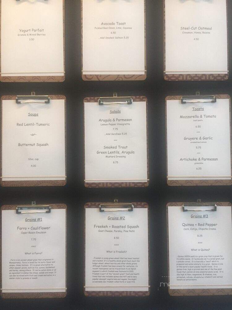 Kona Espresso Bar - Nashville, TN menu_pic
