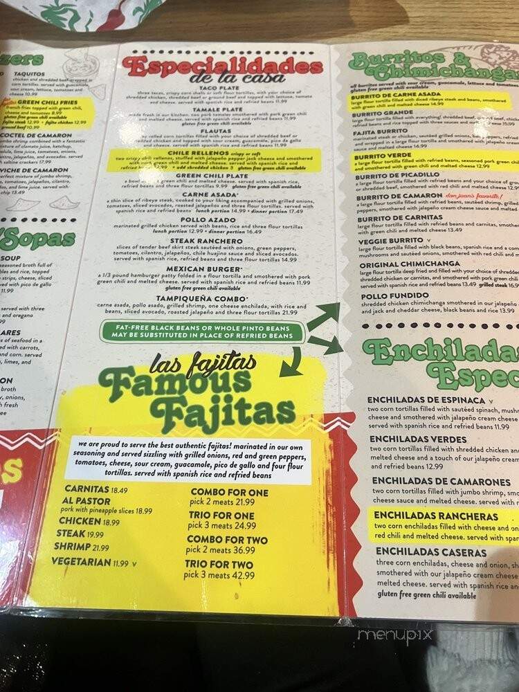 Las Fajitas Mexican Restaurant - Aurora, CO menu_pic