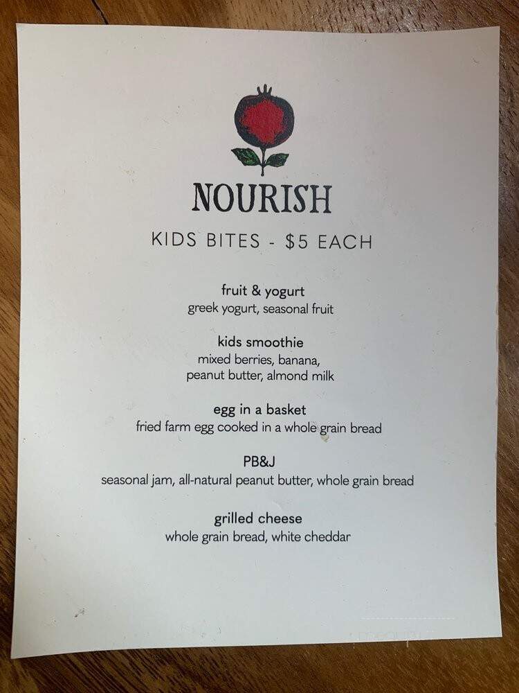Nourish - San Luis Obispo, CA menu_pic