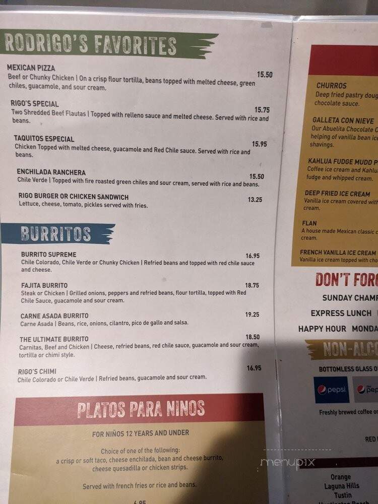 Rodrigo's Mexican Grill - Tustin, CA