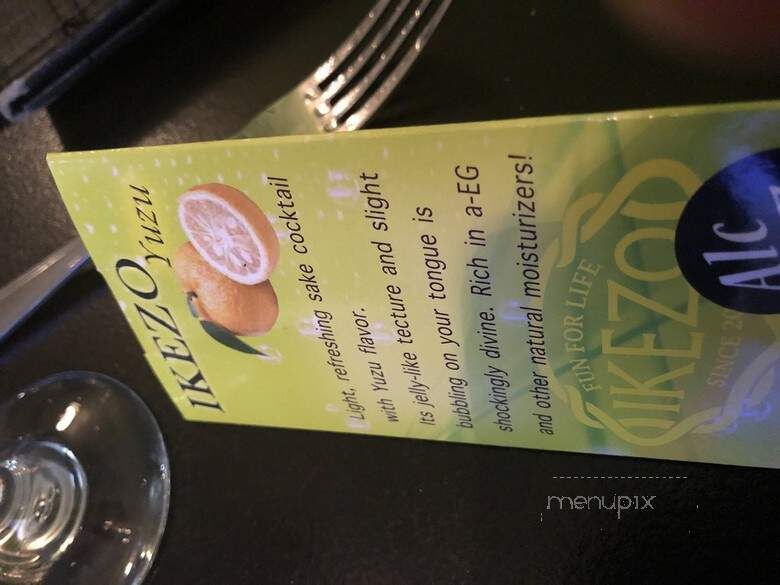 Raw II - Chicago, IL menu_pic