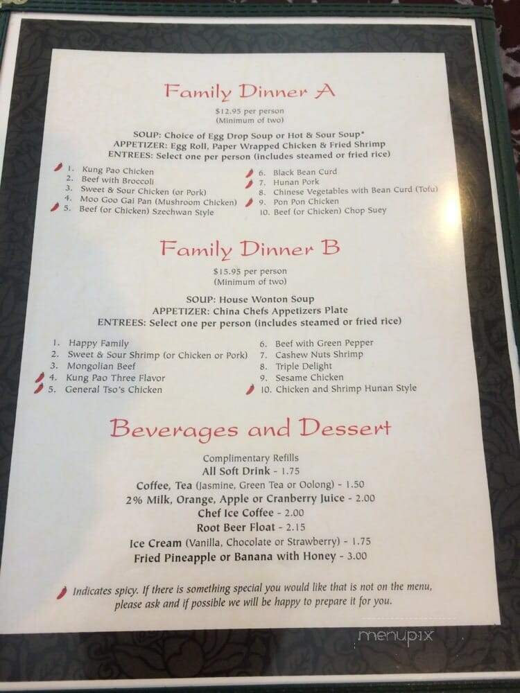 China Chef - Riverton, UT menu_pic