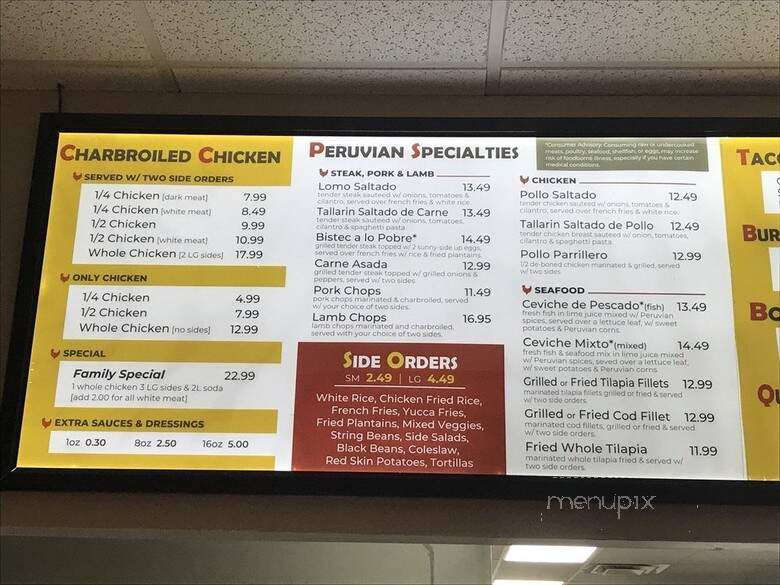 Fire & Chicken - Ashland, VA menu_pic
