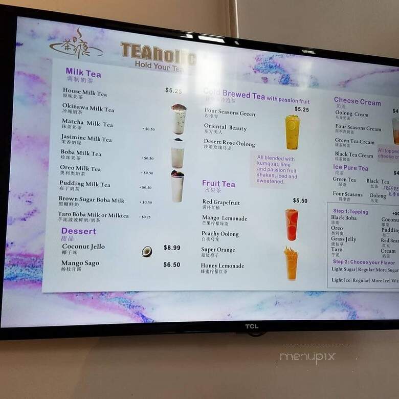 Teaholic - Tucson, AZ menu_pic