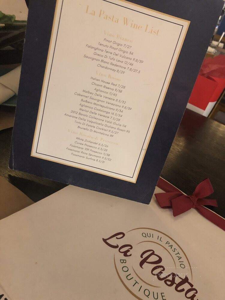 La Pasta Boutique - Miami, FL menu_pic