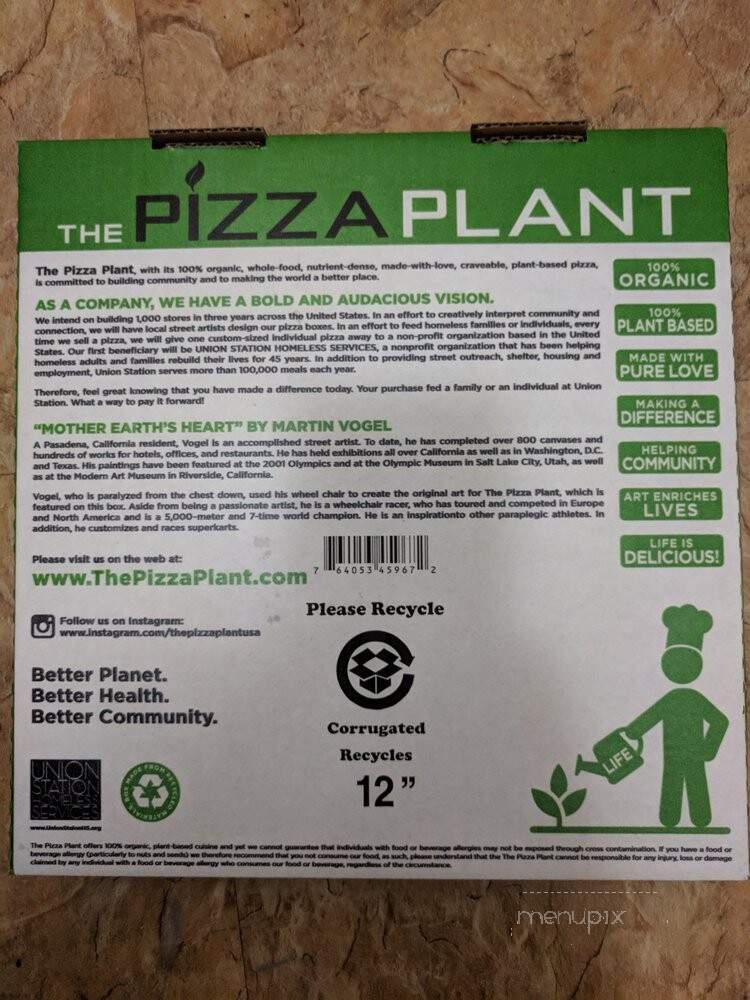 The Pizza Plant - Pasadena, CA menu_pic